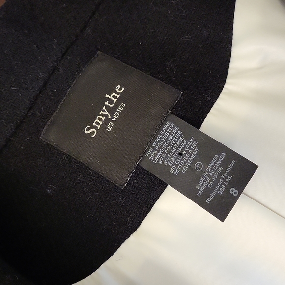 Smythe Single-Breasted Wool Blend Fitted Blazer - Picture 3 of 12